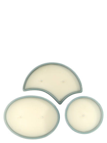 Set of 3 candles 'Nel Mentre - Farfalle e balaustra' Candles