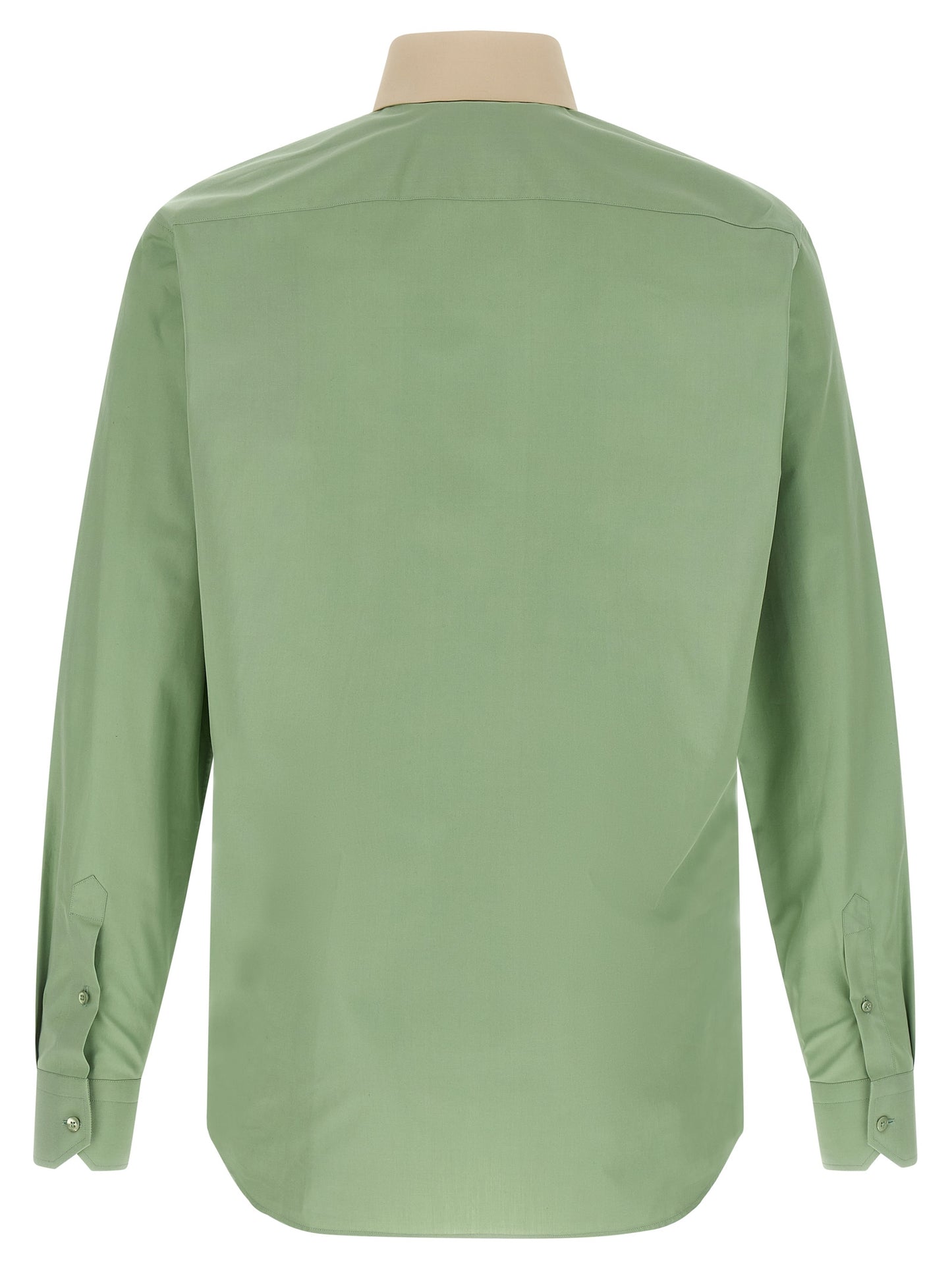Contrast collar shirt Shirt, blouse