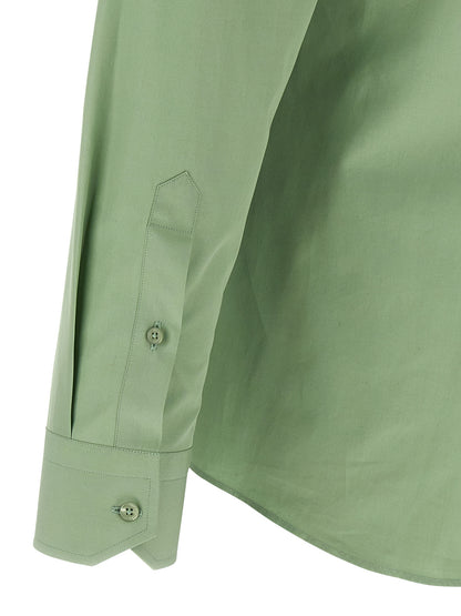 Contrast collar shirt Shirt, blouse