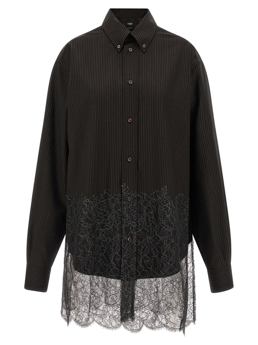 Wool and lace shirt Shirt, blouse