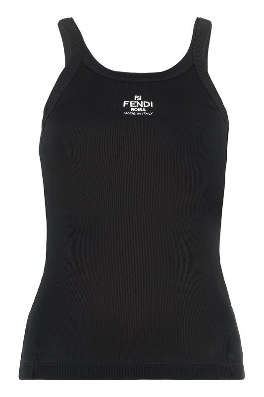 Fendi Ribbed tank top