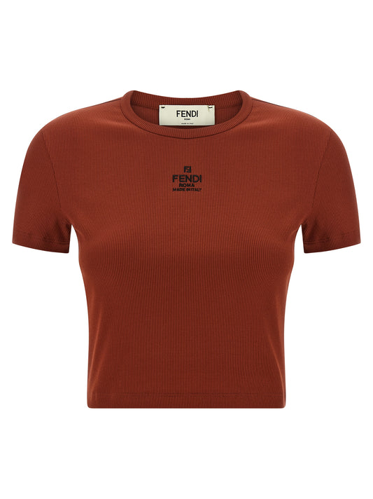 Logo embroidery top Tops