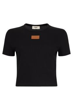 Fendi Cotton ribbed t-shirt