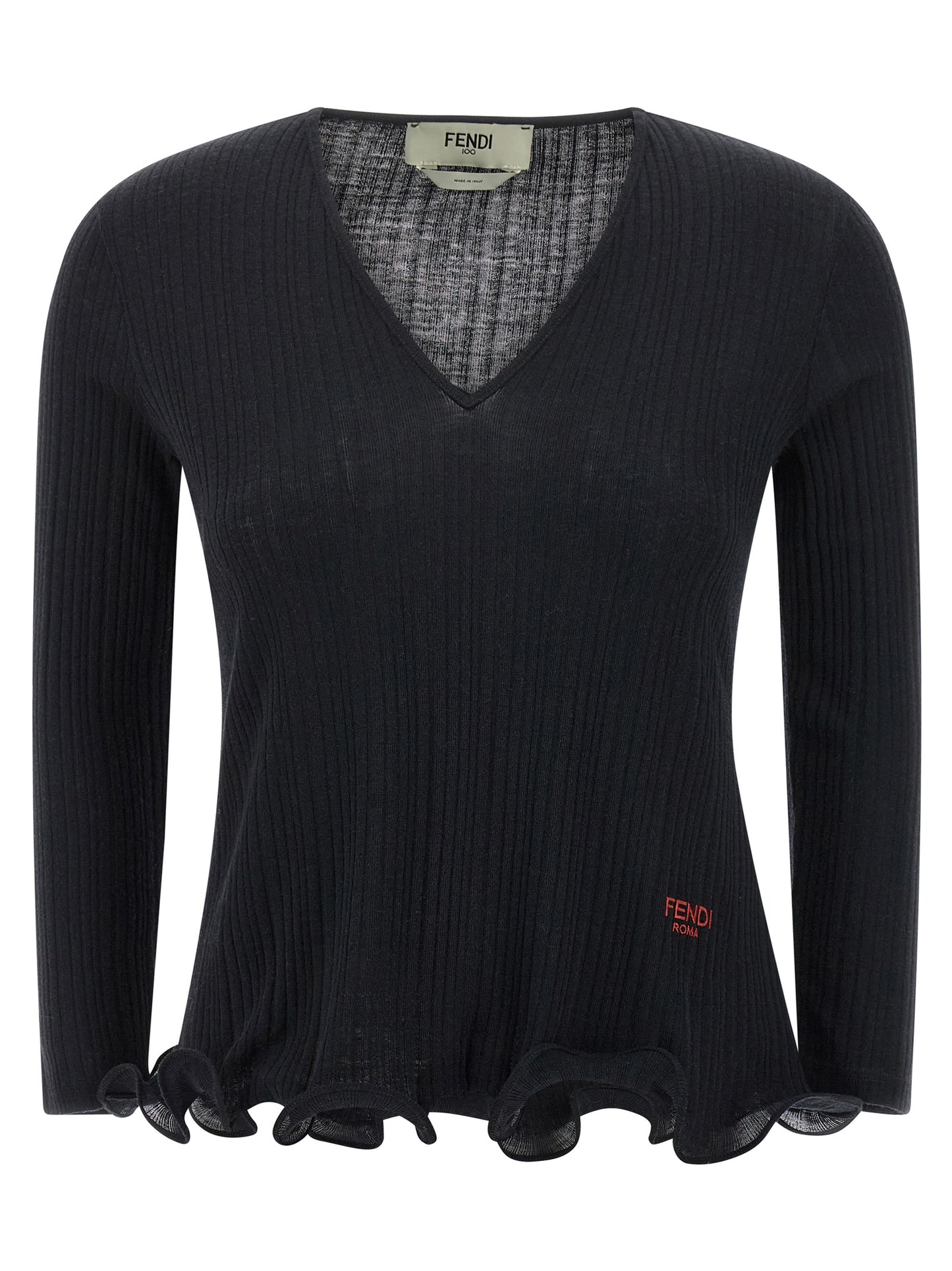 Ruffled sweater Sweater, cardigans