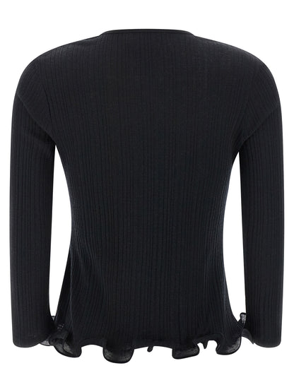 Ruffled sweater Sweater, cardigans