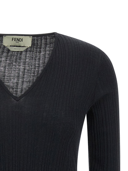 Ruffled sweater Sweater, cardigans