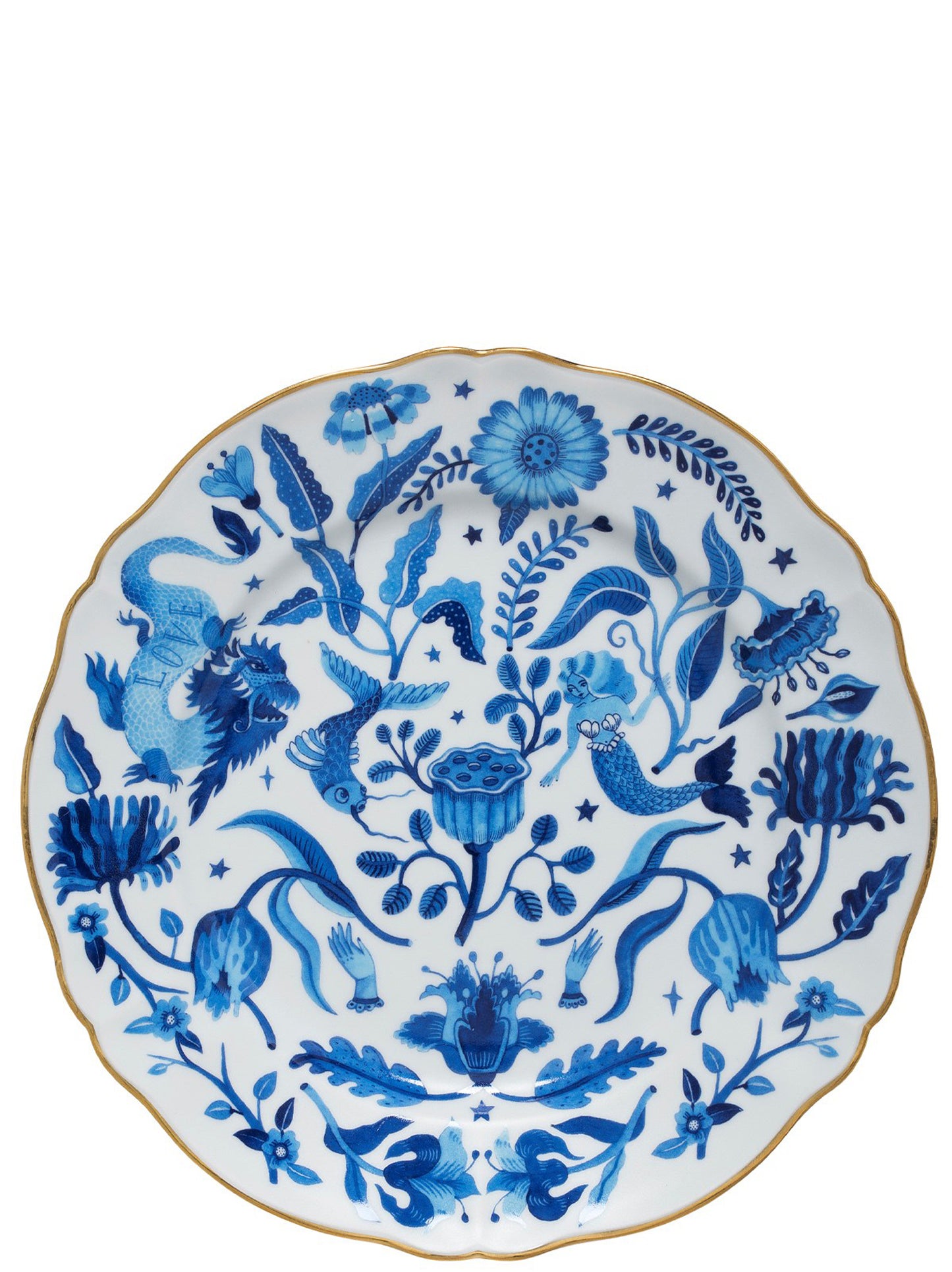 'All over blue' dinner plate ⌀ 26,5 cm Plates