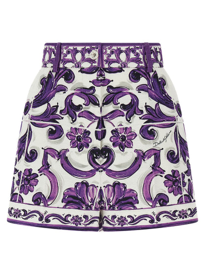 'Maiolica' print bermuda shorts Bermuda, short
