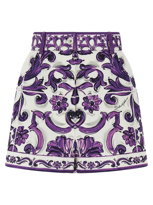 'Maiolica' print bermuda shorts Bermuda, short
