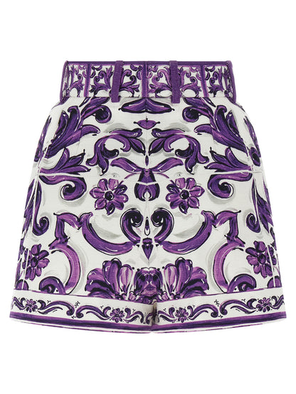 'Maiolica' print bermuda shorts Bermuda, short