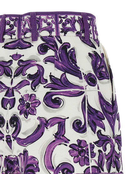 'Maiolica' print bermuda shorts Bermuda, short