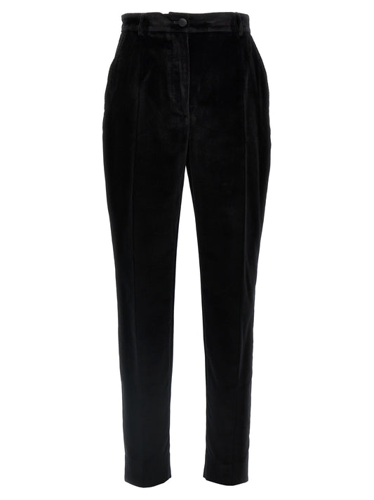 Velvet tuxedo pants Pants