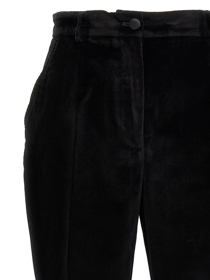 Velvet tuxedo pants Pants