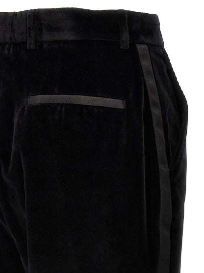 Velvet tuxedo pants Pants