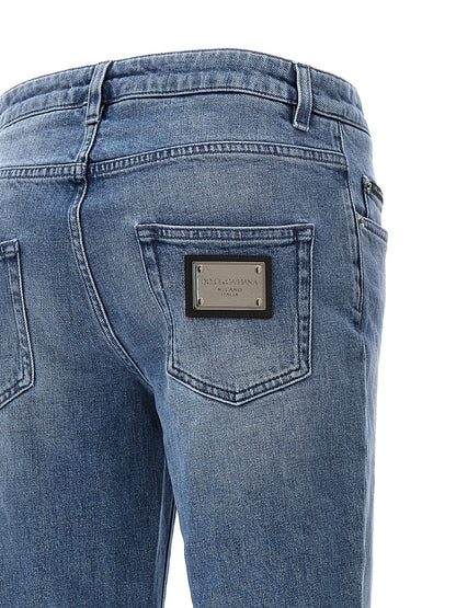 Logo plaque jeans Jeans
