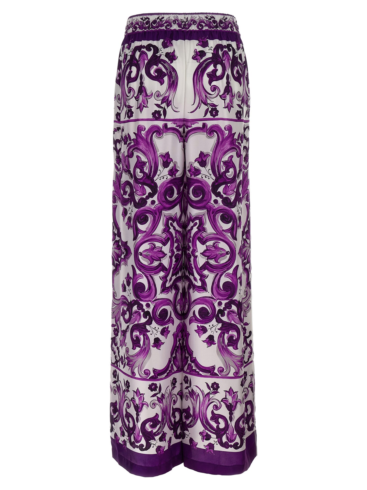 Majolica print pants Pants