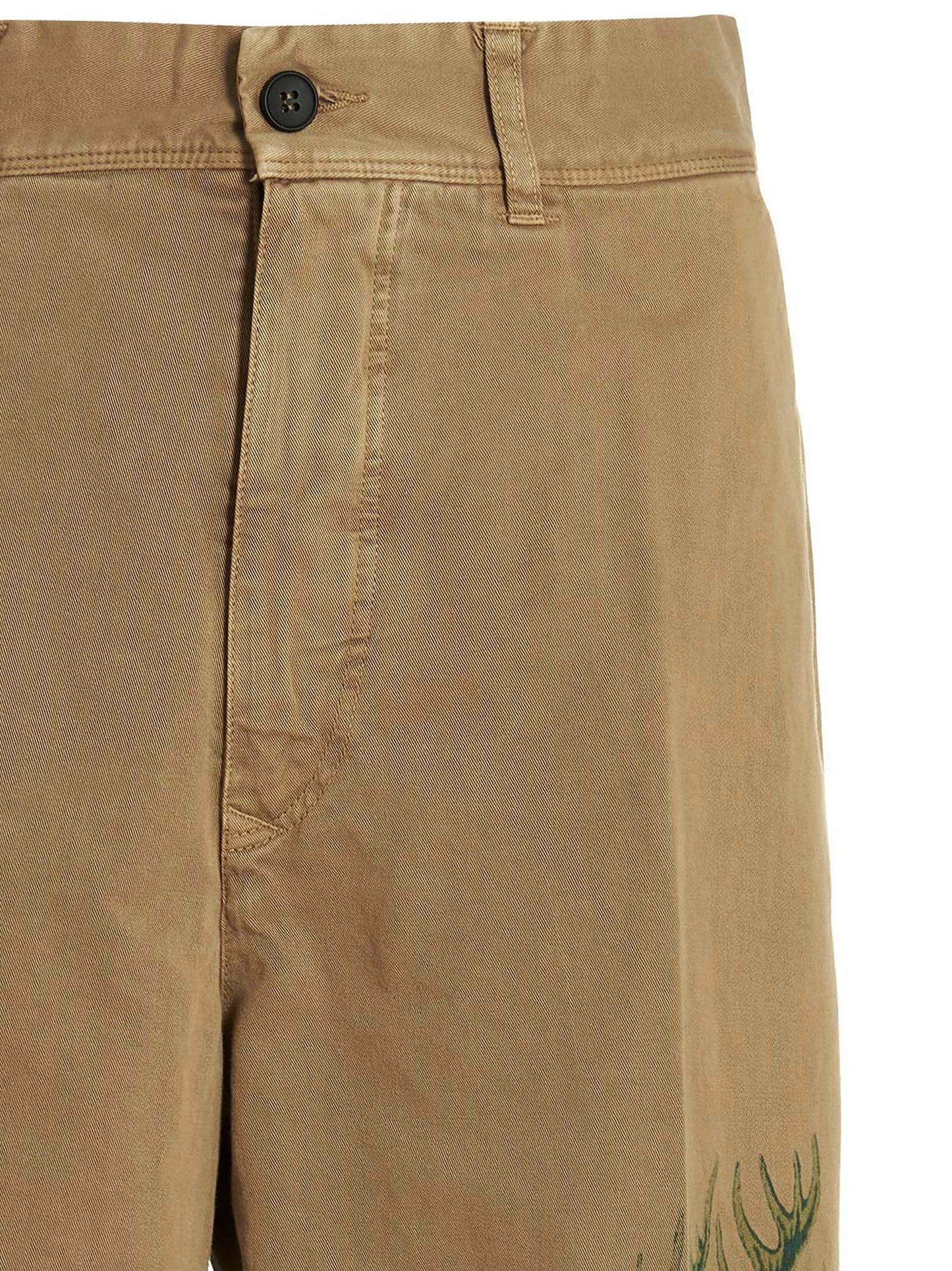 Printed cotton trousers Pants