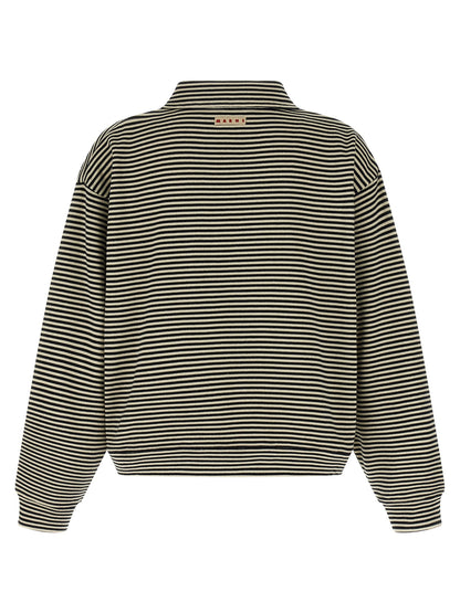 Striped polo sweatshirt Sweatshirt