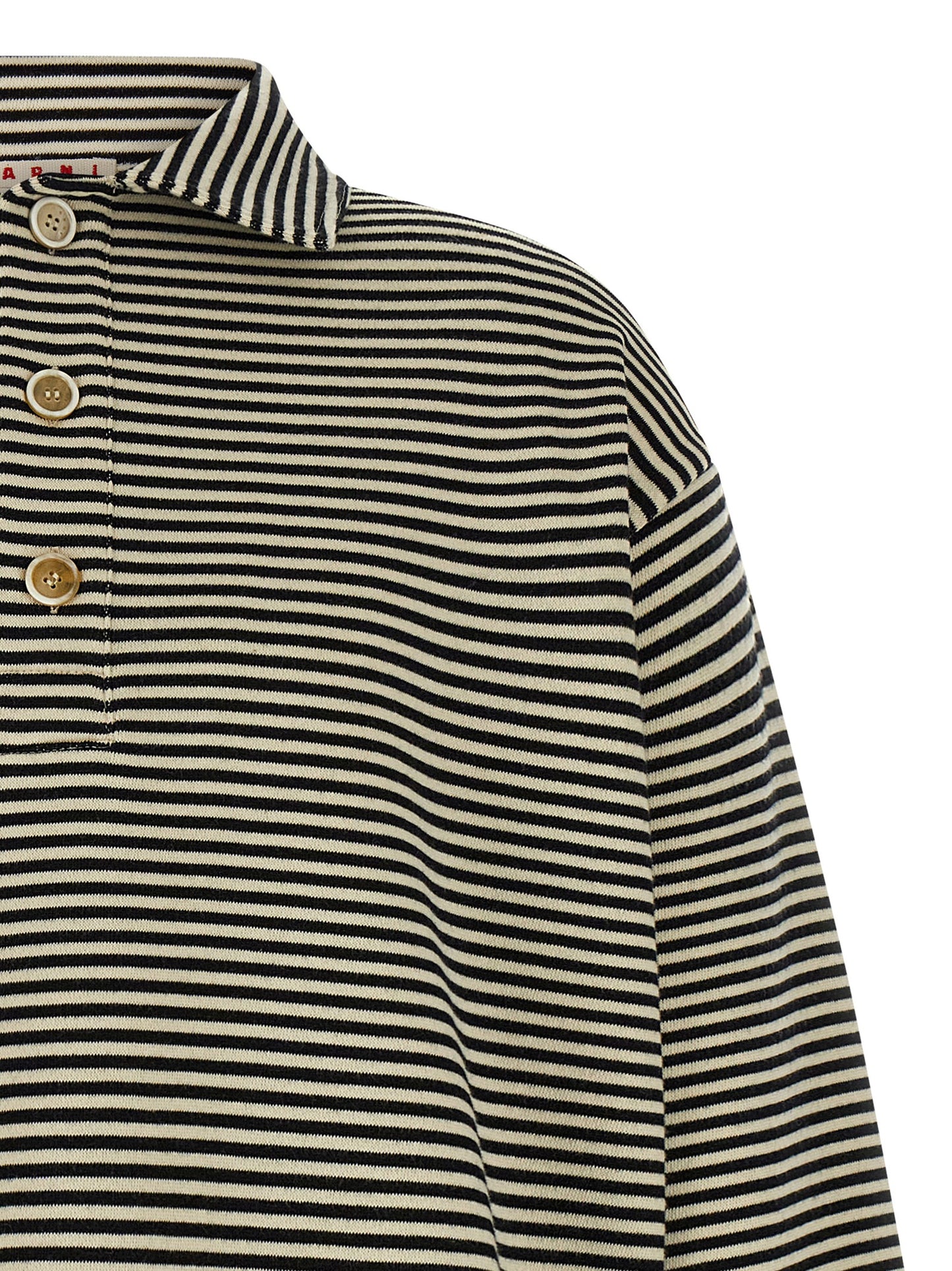 Striped polo sweatshirt Sweatshirt