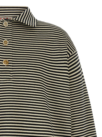 Striped polo sweatshirt Sweatshirt