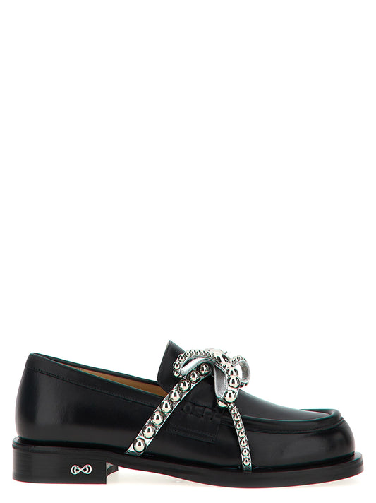 'Crystal Studs' loafers Loafers