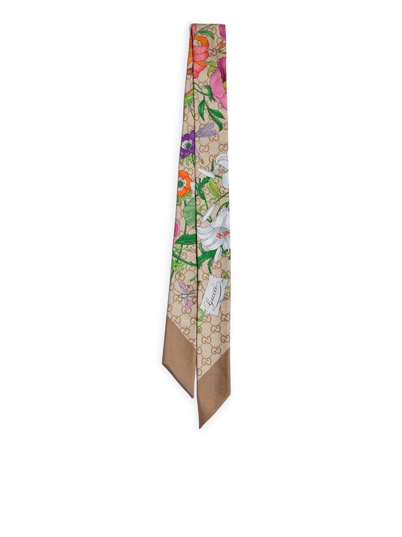 Gucci Printed silk ribbon
