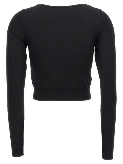 Logo cropped sweater Sweater, cardigans