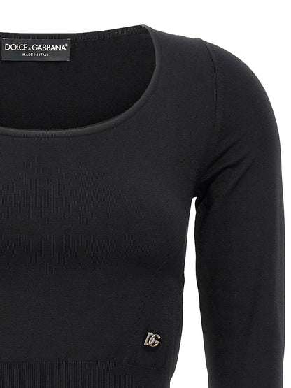 Logo cropped sweater Sweater, cardigans