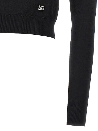 Logo cropped sweater Sweater, cardigans