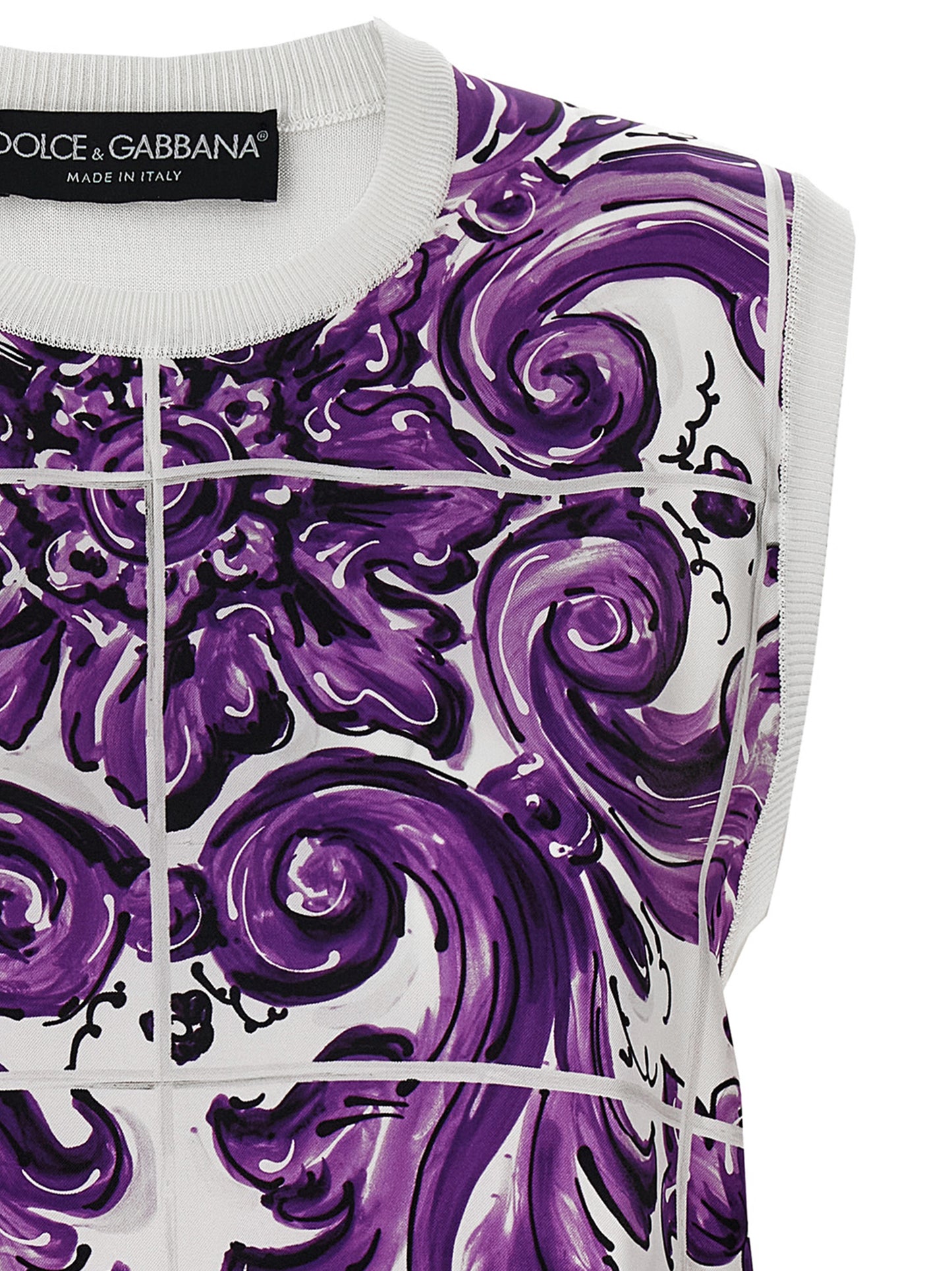 'Maiolica' printed vest Gilet