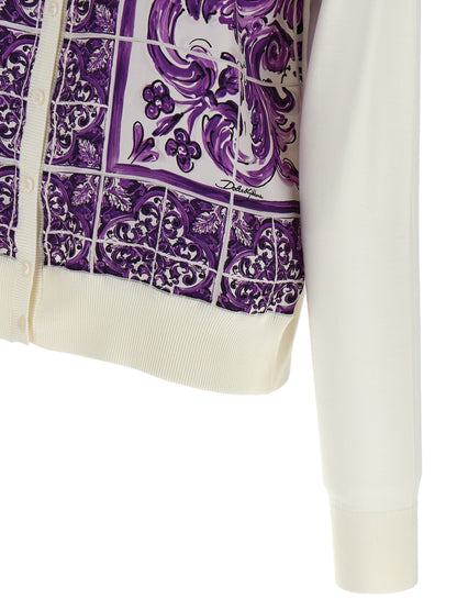 'Maiolica' print cardigan Sweater, cardigans