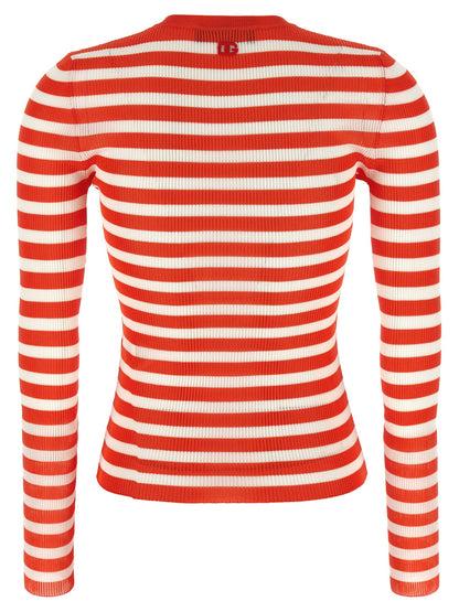 Striped viscose cardigan Sweater, cardigans