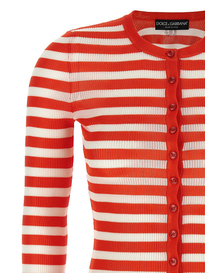 Striped viscose cardigan Sweater, cardigans