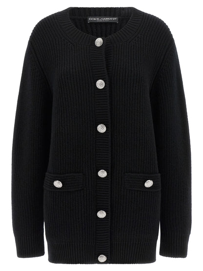 Jewel buttons cardigan Sweater, cardigans