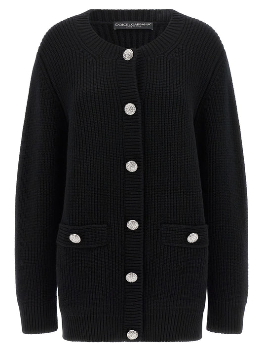 Jewel buttons cardigan Sweater, cardigans