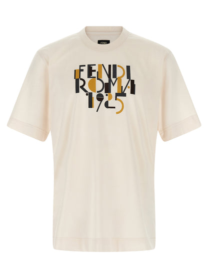 'Fendi Roma 1925' print T-shirt T-shirt