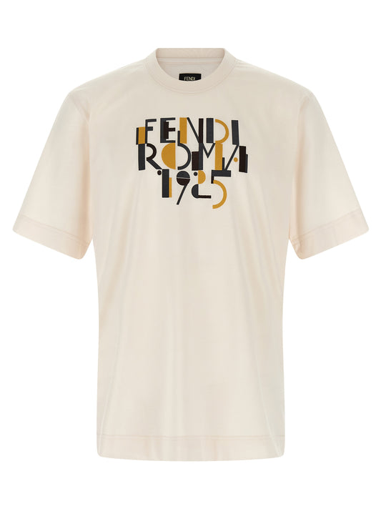 'Fendi Roma 1925' print T-shirt T-shirt