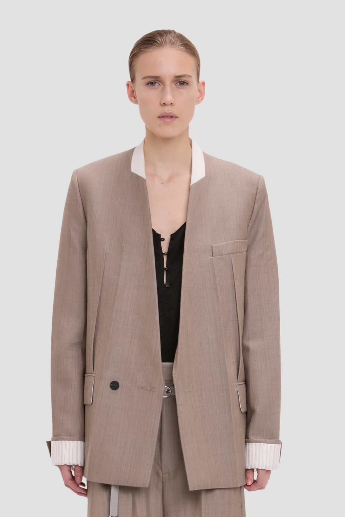 Victoria Beckham Collarless jacket