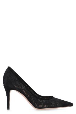 Gianvito Rossi Claudia's lace neckline