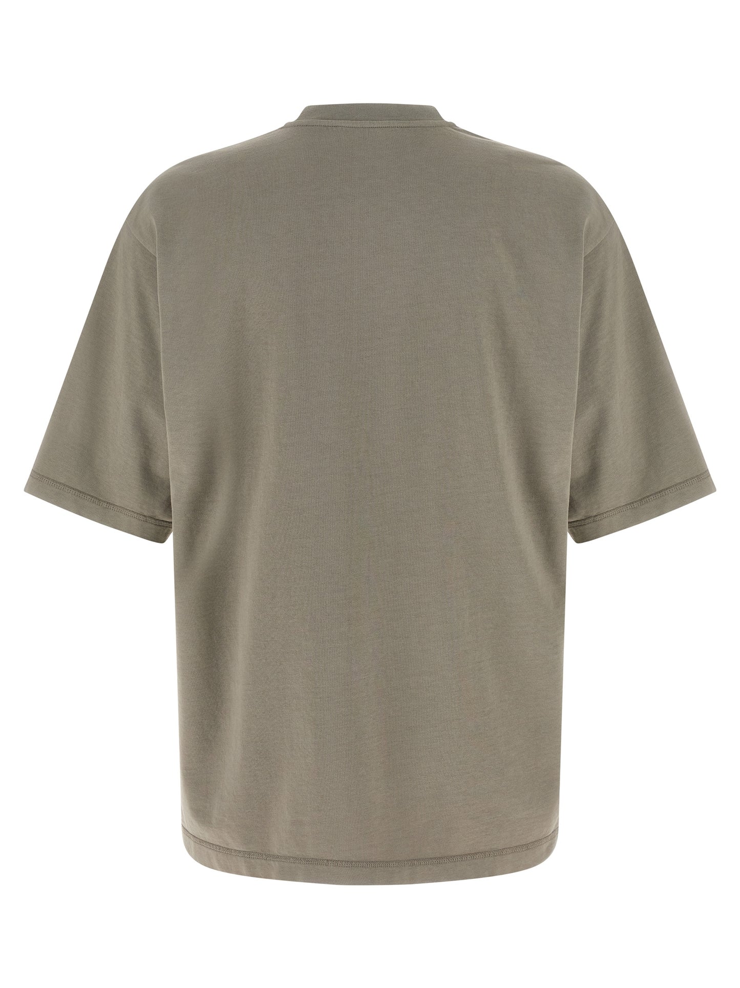 Flocked print T-shirt T-shirt