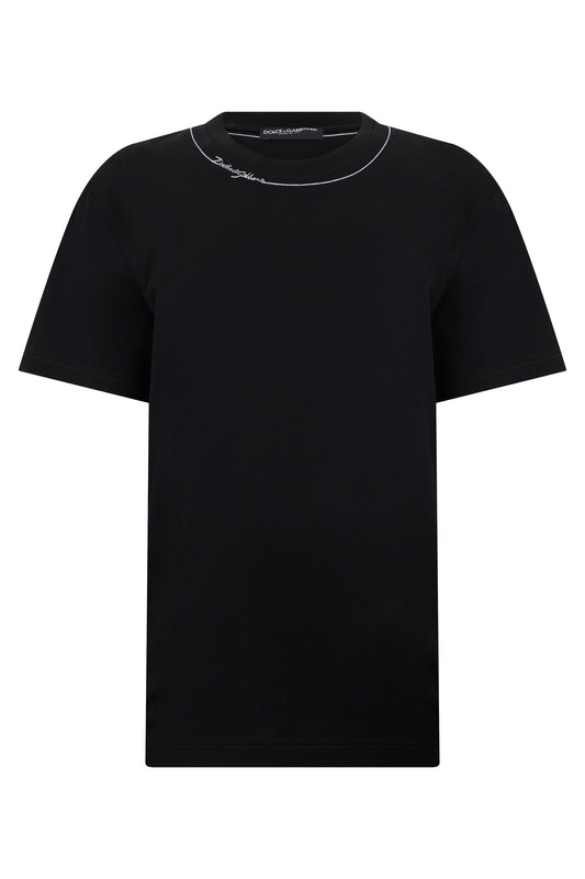 Dolce & Gabbana Black T-shirt with short sleeves