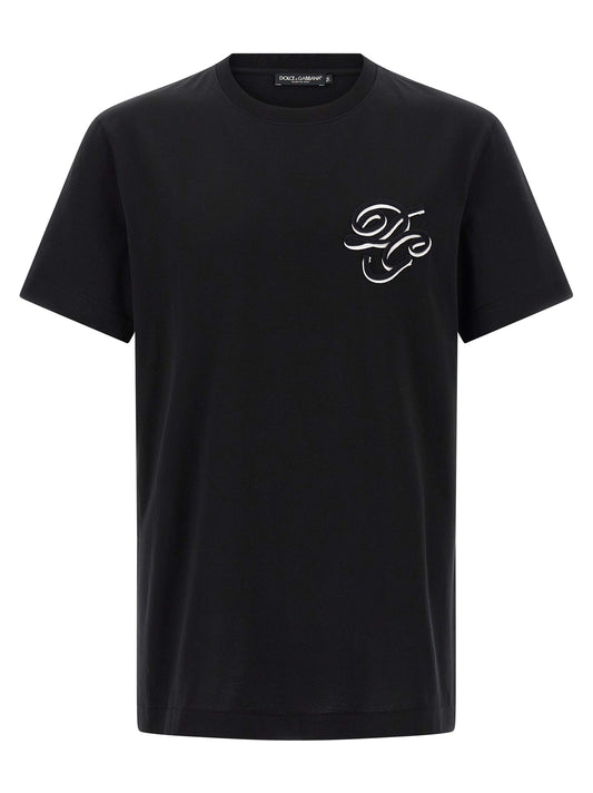 Double embroidery t-shirt T-shirt