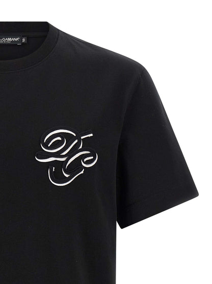 Double embroidery t-shirt T-shirt