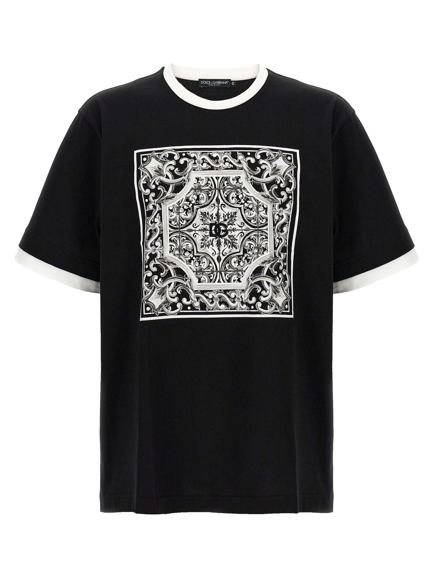'Maiolica' print T-shirt T-shirt
