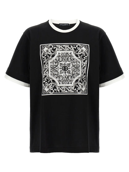 'Maiolica' print T-shirt T-shirt