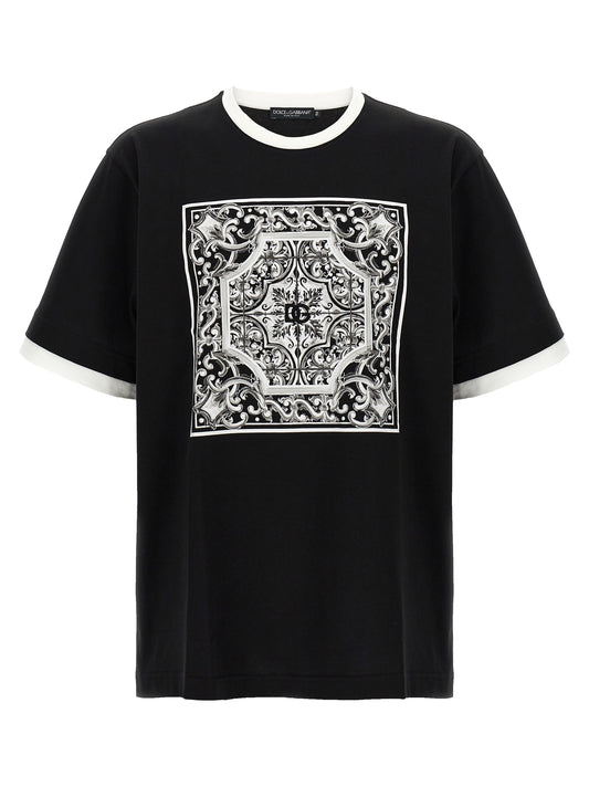 'Maiolica' print T-shirt T-shirt