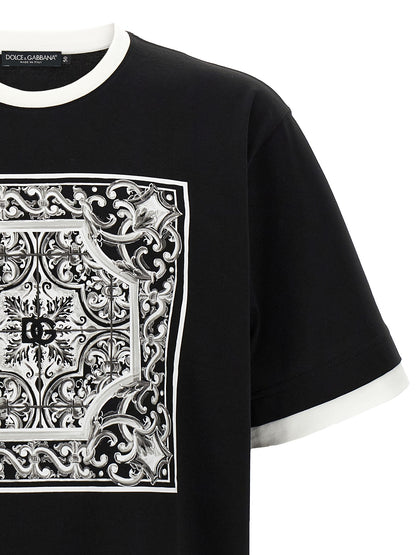 'Maiolica' print T-shirt T-shirt
