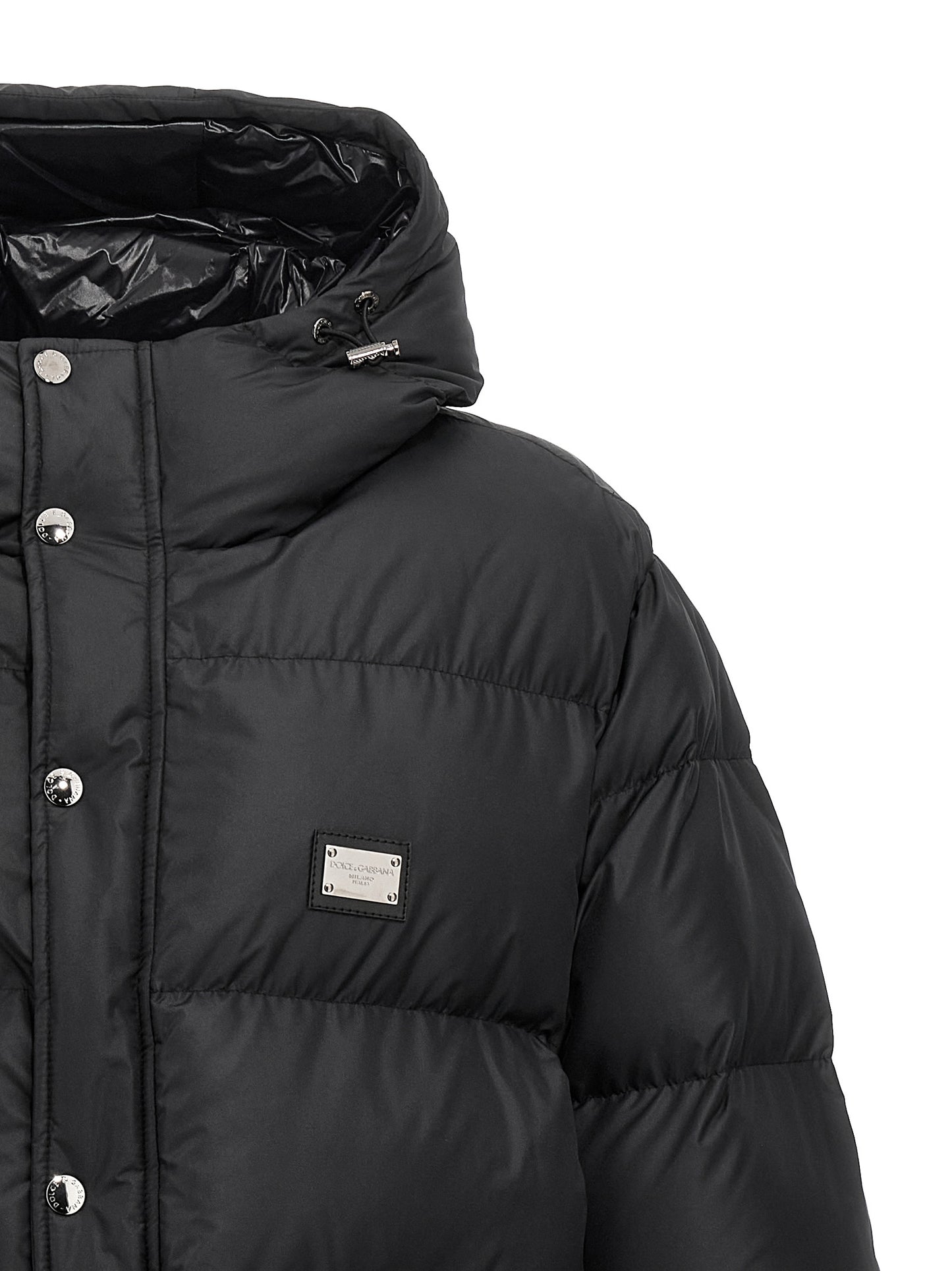 Logo plate down jacket Casual jackets, parka