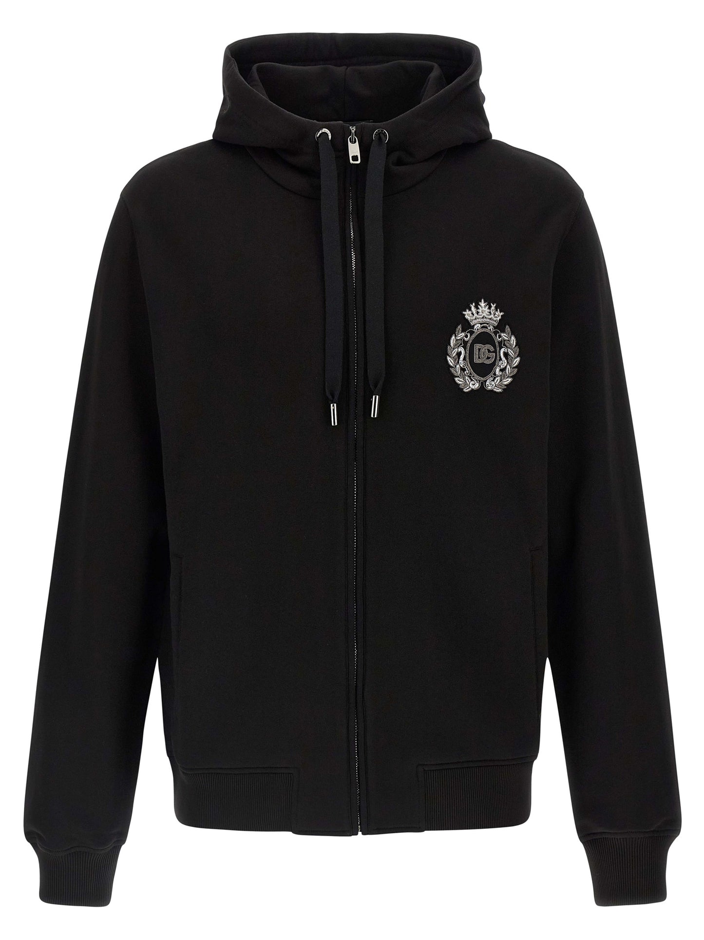 Heraldic patch hoodie Sweatshirt