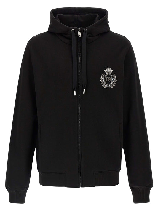 Heraldic patch hoodie Sweatshirt
